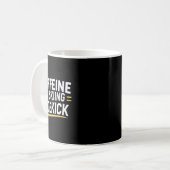 Mug Caffeine My Skiing Sidekick Funny Ski Citations Ap (Devant gauche)