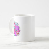 Mug Cage de côtes Valentines de coeur Journée Bones d' (Devant gauche)