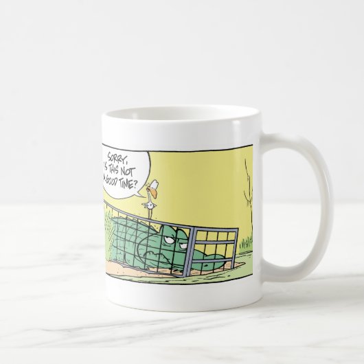 Mug Cage drôle de crocodile comique (Droite)