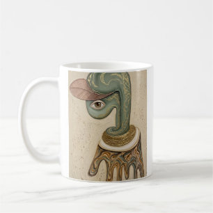 Mug Cahier à spirale d'art surréaliste cubiste abstrai