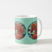 Mug Cahier de design Année du Cheval de Feu 2 (Devant droit)