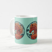 Mug Cahier de design Année du Cheval de Feu 2 (Devant gauche)