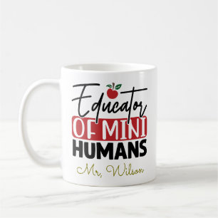Mug Cahier d'éducateur de mini-humains – Prof drôle 