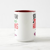 Mug Cahier d'éducateur de mini-humains – Prof drôle (Centre)