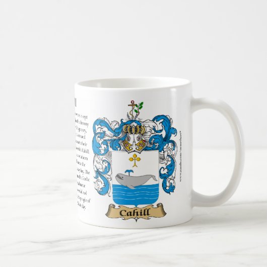 Mug Cahill, l'origine, la signification et la crête (Droite)
