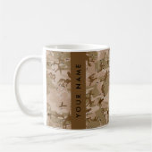 Mug Cailloux de camouflage du désert, Votre nom, Perso (Gauche)