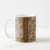 Mug Cailloux de camouflage du désert, Votre nom, Perso (Gauche)
