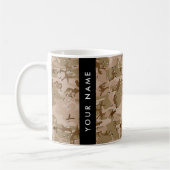 Mug Cailloux du Camouflage du désert, Votre nom, Perso (Gauche)