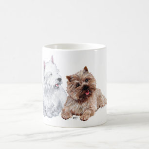 Mug Cairn Brown et terriers Westie