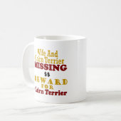 Mug Cairn Terrier et récompense absente d'épouse pour (Devant gauche)