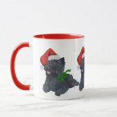 Mug Cairn Terrier Noël (Gauche)
