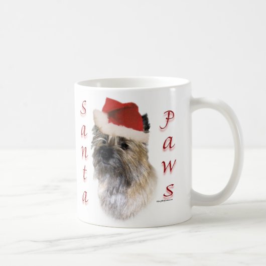 Mug Cairn terrier Santa Paws (Droite)