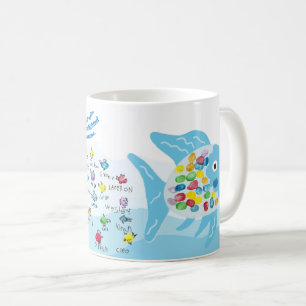 Mug CAIS K Musique de poisson rouge/or