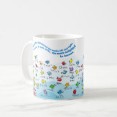 Mug CAIS K Musique de poisson rouge/or (Devant gauche)