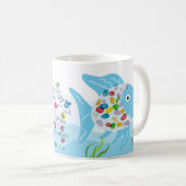Mug CAIS K Orange/Musique verte (Devant droit)