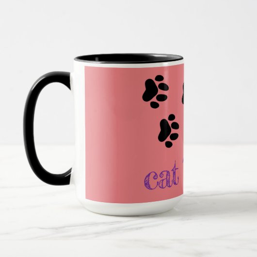 Mug Caisse de chat personnalisable (Gauche)