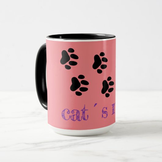 Mug Caisse de chat personnalisable (Devant gauche)