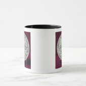 Mug Caisse de miroir dépeignant les scènes courtoises, (Centre)