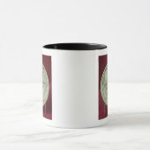 Mug Caisse de miroir dépeignant les scènes courtoises, (Centre)