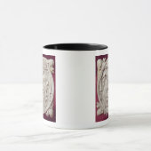 Mug Caisse de miroir dépeignant une partie d'échecs, (Centre)