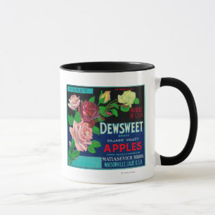 Mug Caisse LabelWatsonville, CA de Dewsweet Apple