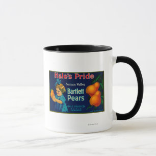 Mug Caisse vigoureuse LabelSuisun, CA de poire de