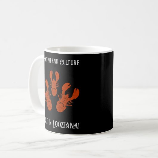 Mug Cajun en détresse Louisiane (Devant gauche)