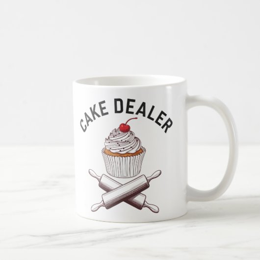 Mug "Cake Dealer Cupcake Design | Conception de la cui (Droite)