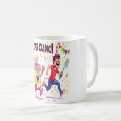 Mug Cake Over Cardio Fundy Anniversaire (Devant droit)