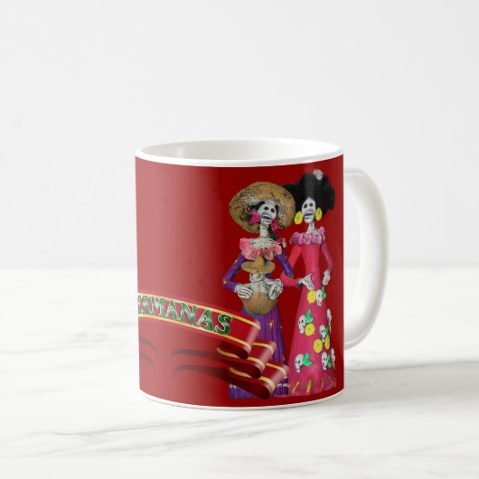 Mug Calavera Hermanas (Devant droit)
