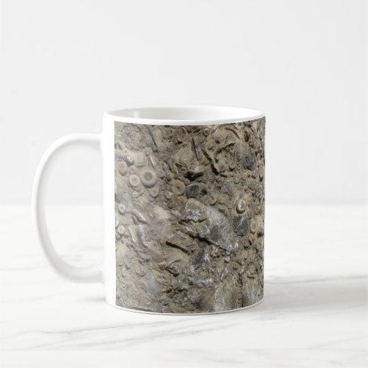 Mug Calcaire Empreinte de Hash Fossile (Gauche)