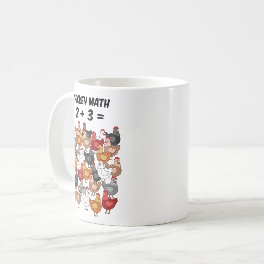Mug Calcul du poulet (Devant gauche)