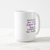 Mug Calcul façon de voir l'univers Math (Devant droit)