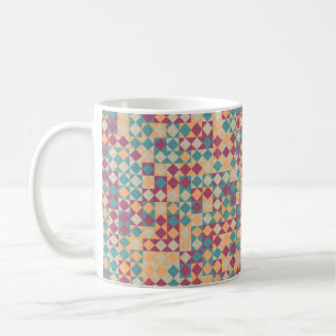 Mug calcul génératif du Motif géométrique Abstrait