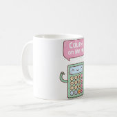 Mug Calcul mignon Compter Sur Moi Pun (Devant gauche)