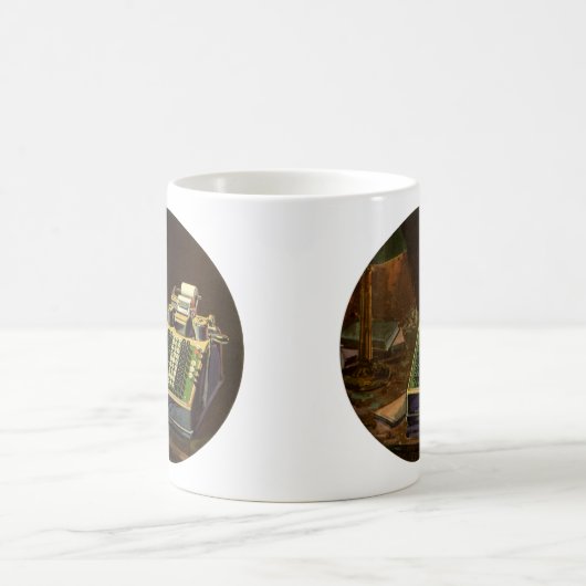 Mug Calculateur comptable Comptomètre vintage (Centre)