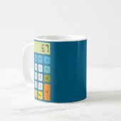 Mug Calculator 67 Six Seven Funny Math Meme (Devant gauche)