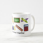 Mug Calculatrice des livres de la meilleure école de c (Devant droit)