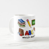 Mug Calculatrice des livres de la meilleure école de c (Devant gauche)