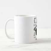 Mug Calculatrice drôle de poulet tenant un pot Prof de (Gauche)