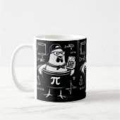 Mug Calculatrice drôle de poulet tenant un pot Prof de (Gauche)