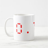 Mug Calculatrice LED Bonjour | 0,7734 (Gauche)