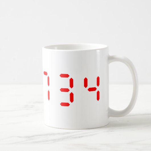 Mug Calculatrice LED Bonjour | 0,7734 (Droite)