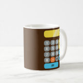 Mug Calculatrice mathématique Mathématiques Professeur (Devant droit)