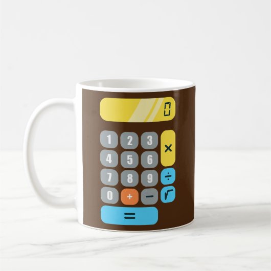 Mug Calculatrice mathématique Mathématiques Professeur (Gauche)
