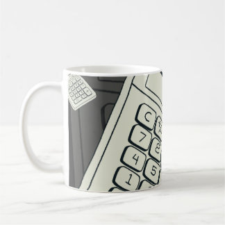 Mug Calculatrice minimaliste et illustration de motif