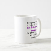 Mug Calculer la précision créative de l'avenir en math (Devant droit)