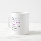 Mug Calculer la précision créative de l'avenir en math (Devant gauche)