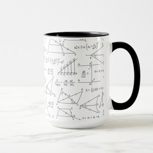Mug Calculs mathématiques écrits illustrations (Droite)
