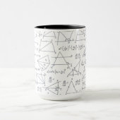 Mug Calculs mathématiques écrits illustrations (Centre)